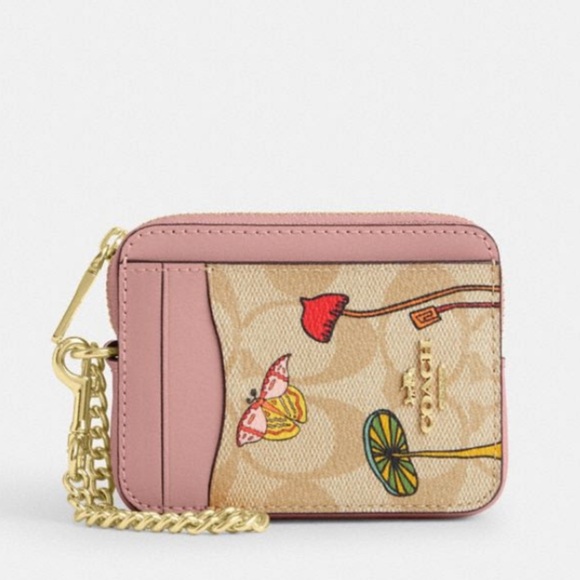 Coach NWT X Observed By Us Zip Card Case In Signature Canvas - Picture 1 of 10